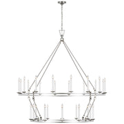 Visual Comfort Signature - CHC 5277PN - LED Chandelier - Darlana Ring - Polished Nickel