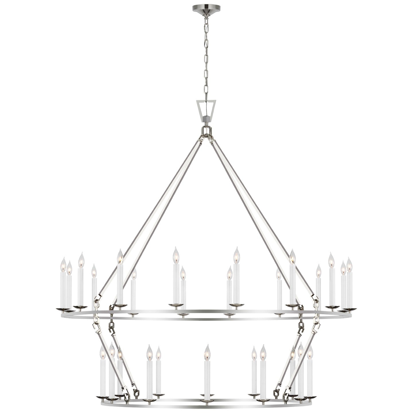 Visual Comfort Signature - CHC 5277PN - LED Chandelier - Darlana Ring - Polished Nickel