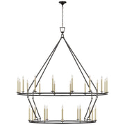 Visual Comfort Signature - CHC 5278AI - LED Chandelier - Darlana Ring - Aged Iron