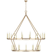 Visual Comfort Signature - CHC 5278GI - LED Chandelier - Darlana Ring - Gilded Iron
