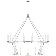 Visual Comfort Signature - CHC 5278PN - LED Chandelier - Darlana Ring - Polished Nickel