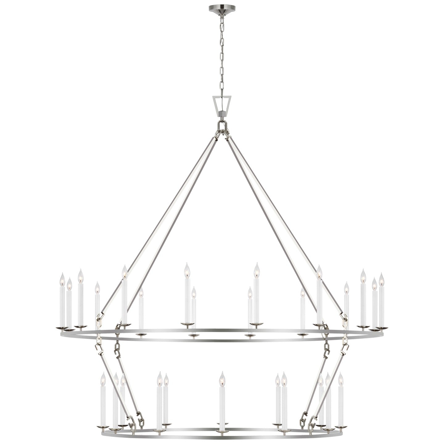 Visual Comfort Signature - CHC 5278PN - LED Chandelier - Darlana Ring - Polished Nickel