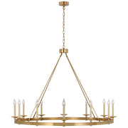 Visual Comfort Signature - CHC 5614AB - LED Chandelier - Launceton - Antique-Burnished Brass