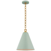 Visual Comfort Signature - JN 5321PLB/G - LED Pendant - Theo - Pale Blue and Gild