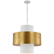 Visual Comfort Signature - JN 5332PW/G - LED Pendant - Chalmette - Plaster White and Gild