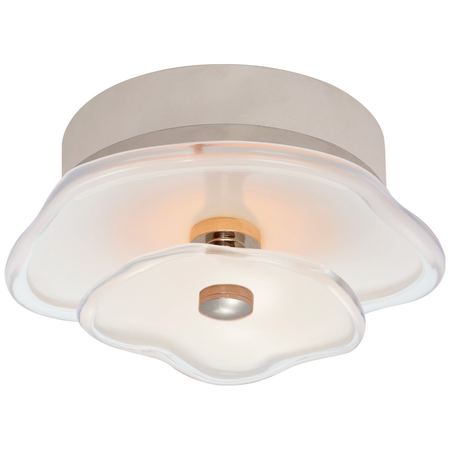 Visual Comfort Signature - KS 4063PN-CRE - LED Flush Mount - Leighton - Polished Nickel