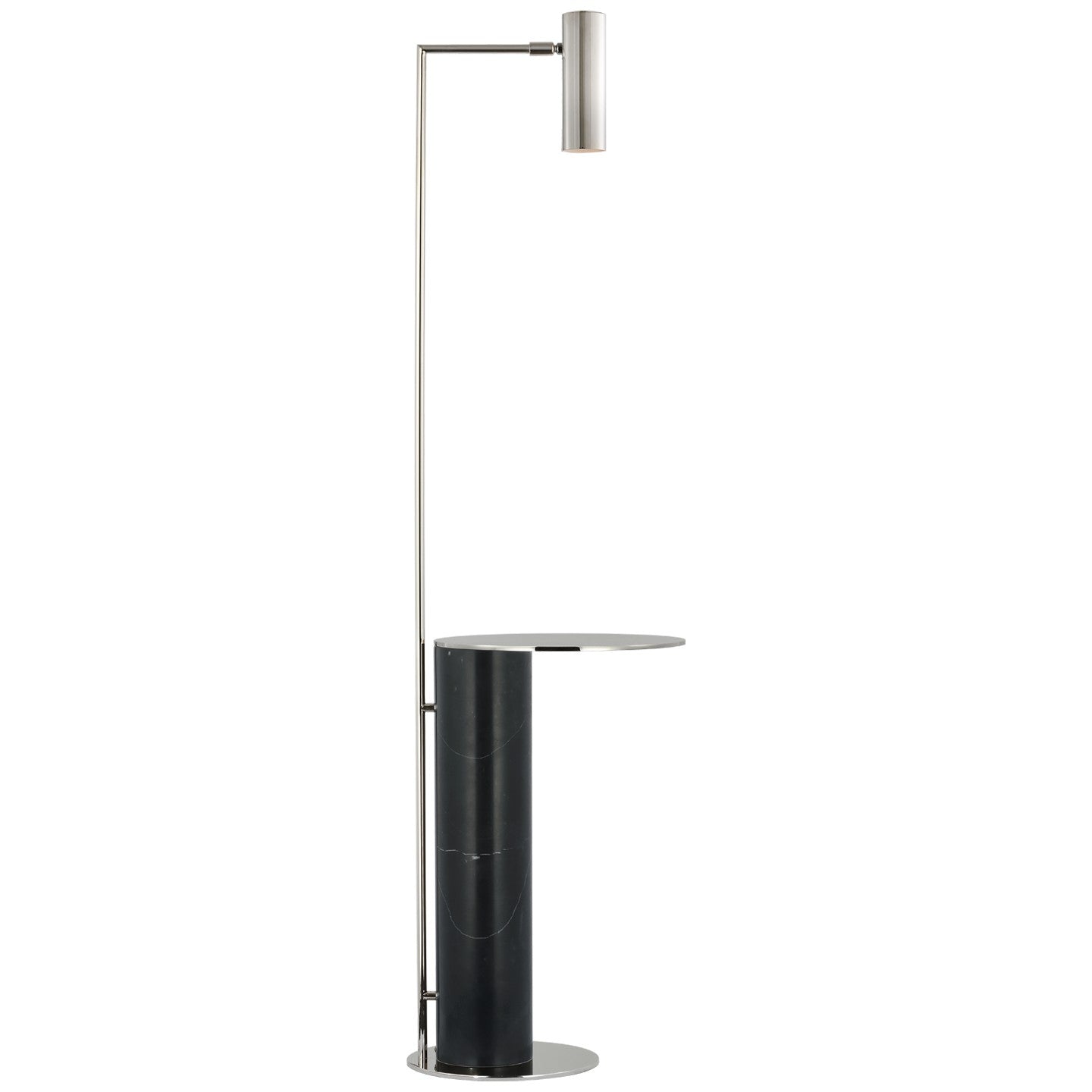 Visual Comfort Signature - KW 1612PN/BM - LED Floor Lamp - Alma - Polished Nickel and Black Marble