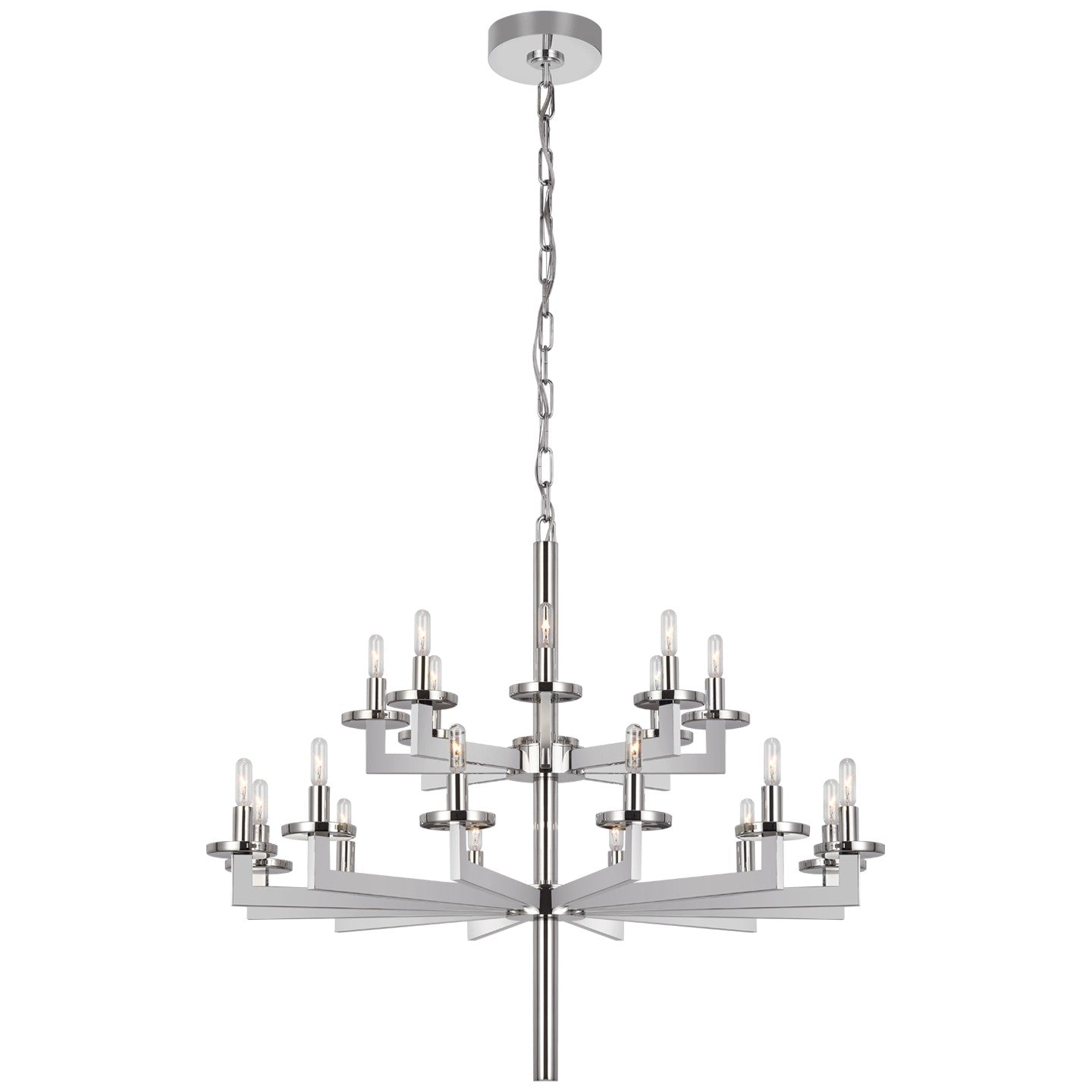 Visual Comfort Signature - KW 5201PN - 20 Light Chandelier - Liaison - Polished Nickel