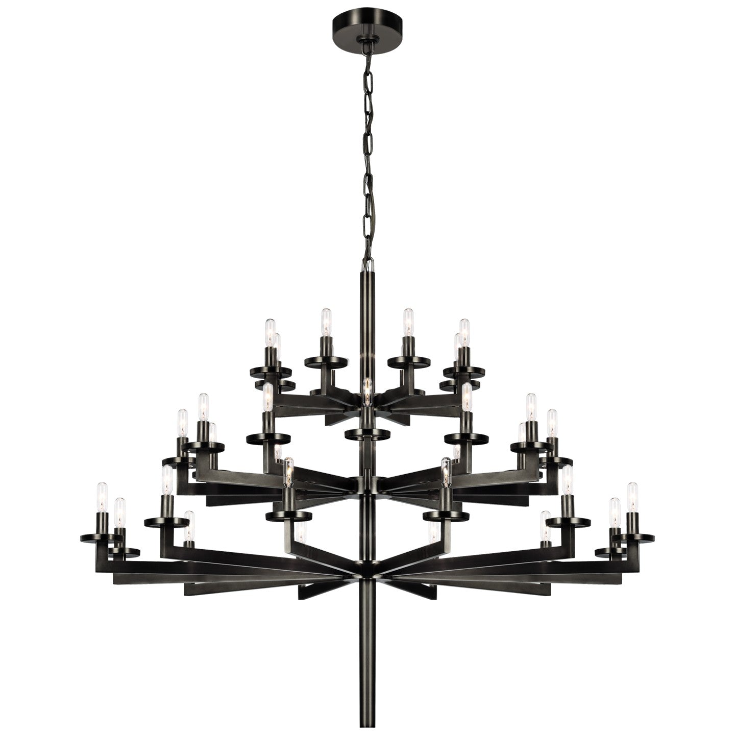 Visual Comfort Signature - KW 5202BZ - 32 Light Chandelier - Liaison - Bronze