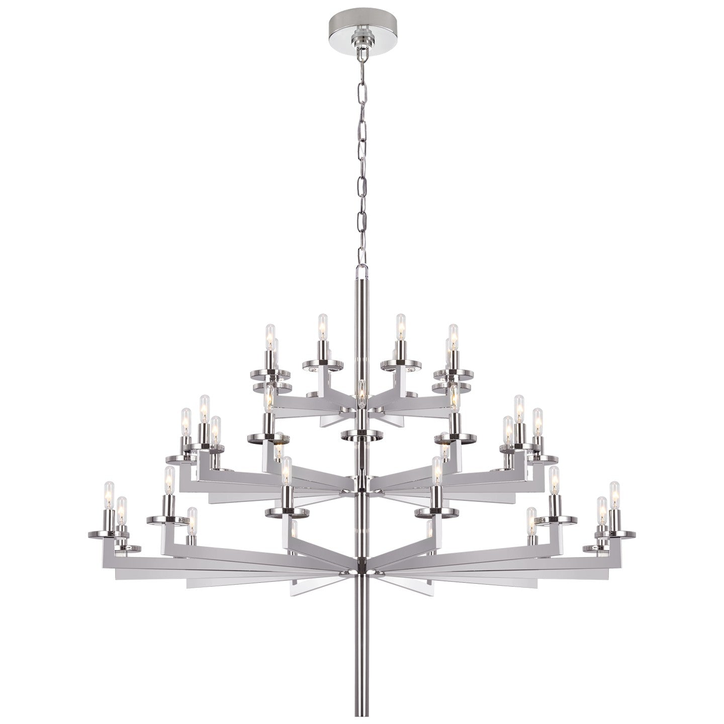 Visual Comfort Signature - KW 5202PN - 32 Light Chandelier - Liaison - Polished Nickel