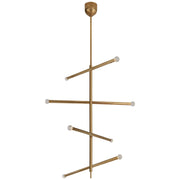 Visual Comfort Signature - KW 5593AB-CG - LED Chandelier - Rousseau - Antique-Burnished Brass