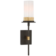 Visual Comfort Signature - RB 2010WI/AB-WG - LED Wall Sconce - Beza - Warm Iron and Antique Brass