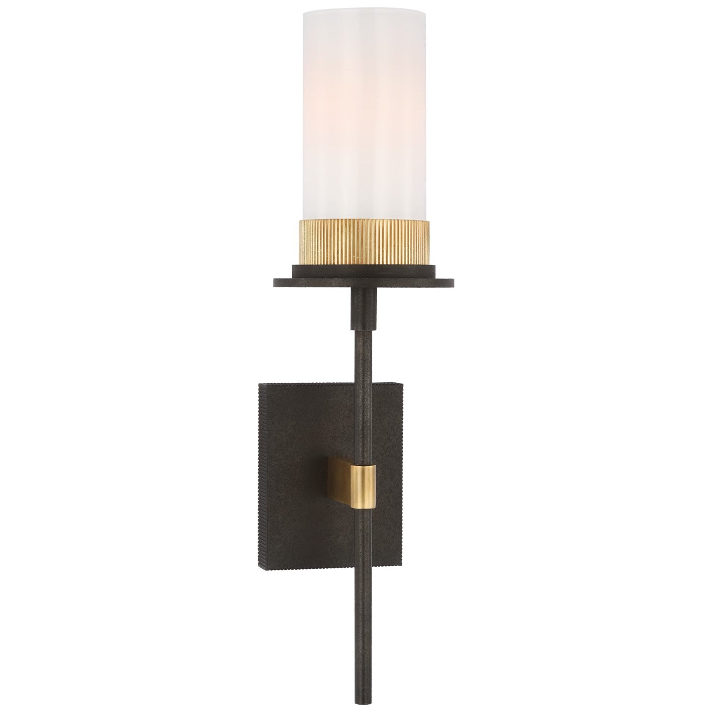 Visual Comfort Signature - RB 2010WI/AB-WG - LED Wall Sconce - Beza - Warm Iron and Antique Brass