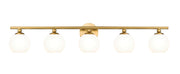 Z-Lite - 1100-5V-MGLD - Five Light Vanity - Neoma - Modern Gold