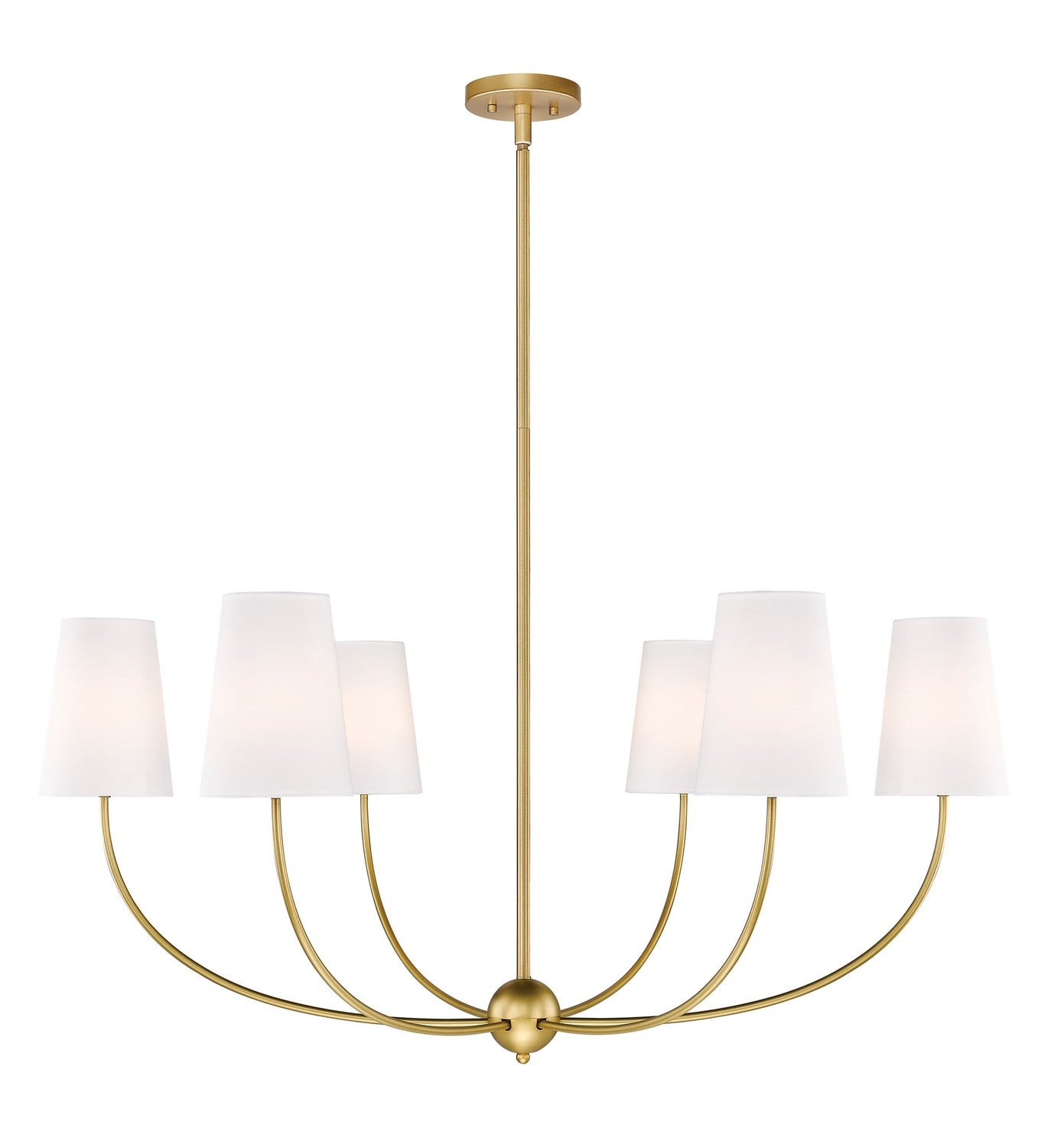 Z-Lite - 3040-42RB - Six Light Chandelier - Shannon - Rubbed Brass