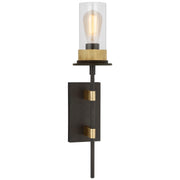 Visual Comfort Signature - RB 2012WI/AB-CG - LED Wall Sconce - Beza - Warm Iron and Antique Brass