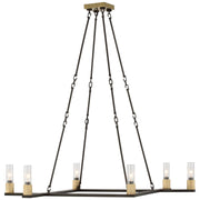 Visual Comfort Signature - RB 5008WI/AB-CG - LED Chandelier - Beza - Warm Iron and Antique Brass