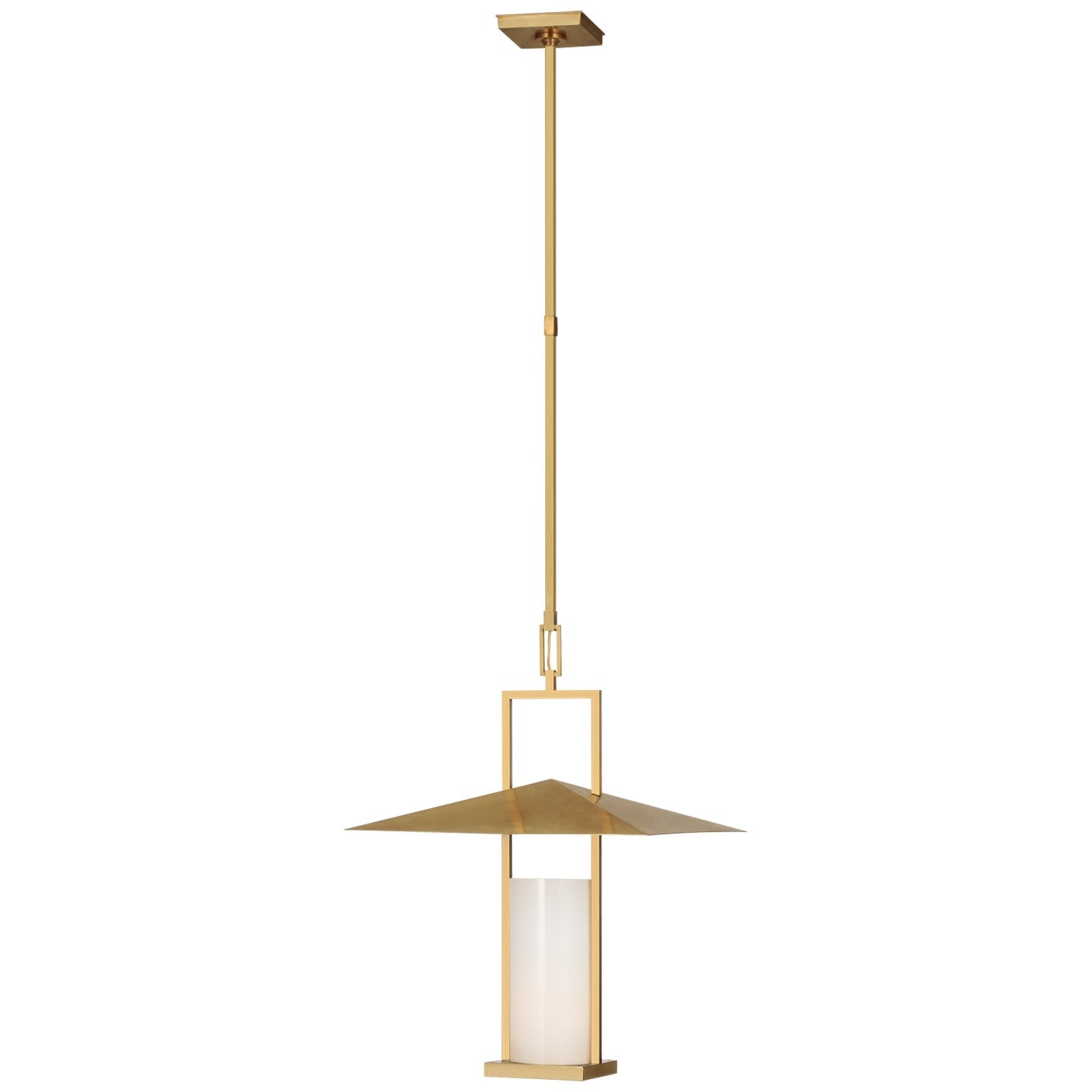 Visual Comfort Signature - RB 5052AB-WG - LED Lantern - Amity - Antique Brass