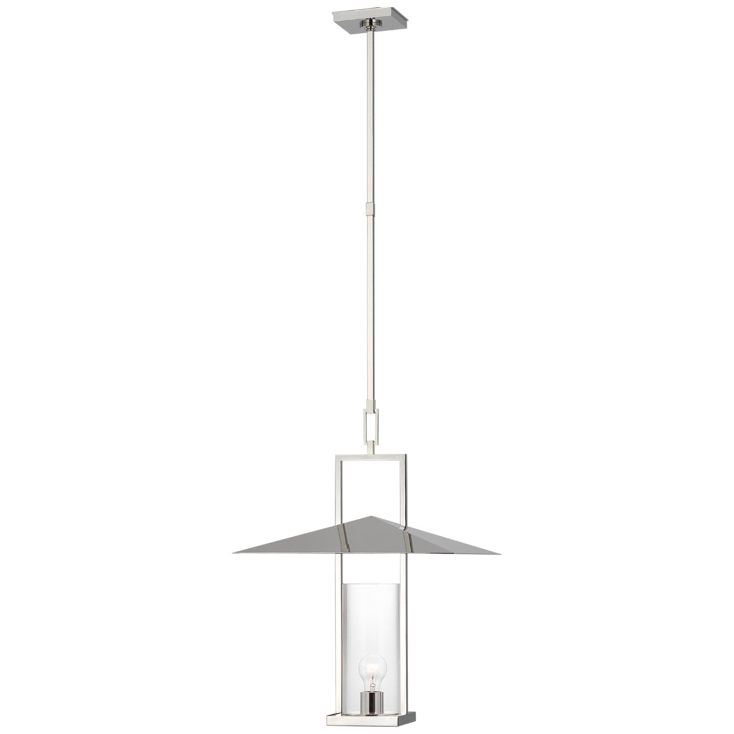 Visual Comfort Signature - RB 5052PN-CG - LED Lantern - Amity - Polished Nickel