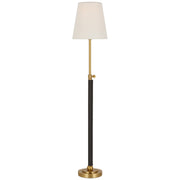 Visual Comfort Signature - TOB 3580HAB/CHC-L - LED Floor Lamp - Bryant Wrapped - Hand-Rubbed Antique Brass and Chocolate Leather