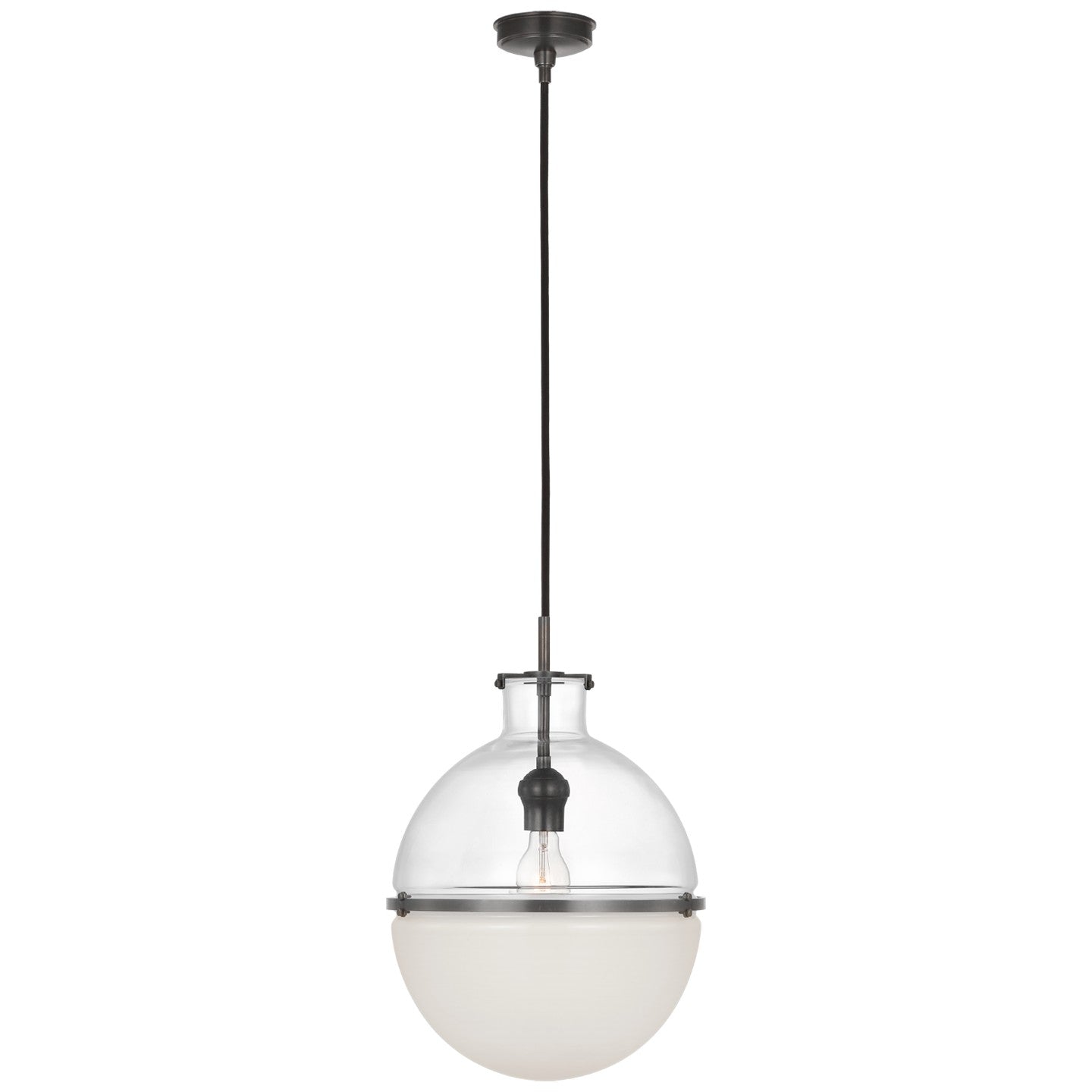 Visual Comfort Signature - TOB 5486BZ-CG/WG - LED Pendant - Maxey - Bronze