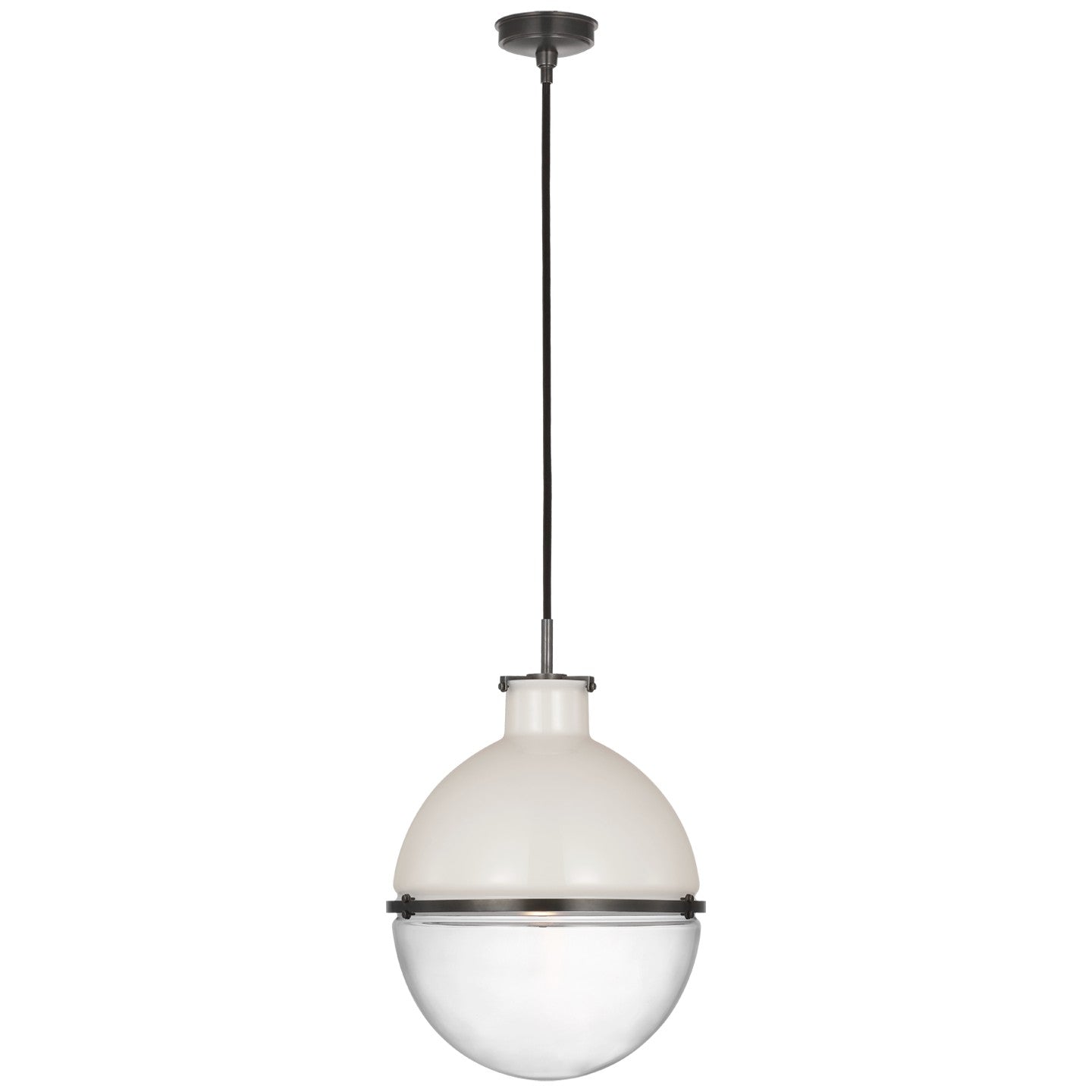 Visual Comfort Signature - TOB 5486BZ-WG/CG - LED Pendant - Maxey - Bronze