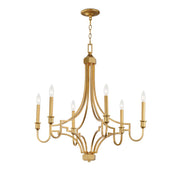 Maxim - 12786GL - Six Light Chandelier - Normandy - Gold Leaf