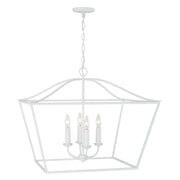 Capital Lighting - 350641XW - Four Light Pendant - Grady - Textured White