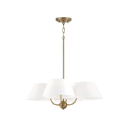 Capital Lighting - 450441AD - Four Light Chandelier - Welsley - Aged Brass