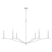 Capital Lighting - 450661XW - Six Light Chandelier - Grady - Textured White