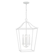 Capital Lighting - 550641XW - Four Light Pendant - Grady - Textured White