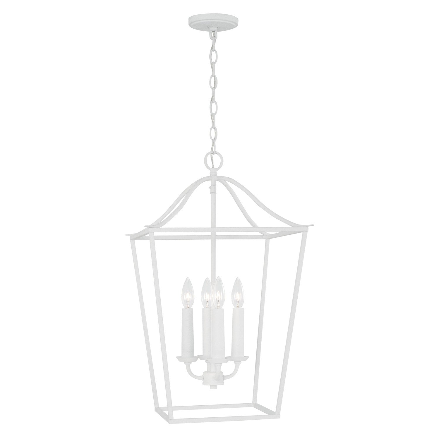 Capital Lighting - 550641XW - Four Light Pendant - Grady - Textured White