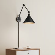 Millennium - 11001-MB - One Light Swing Arm Wall Sconce - Edward - Matte Black