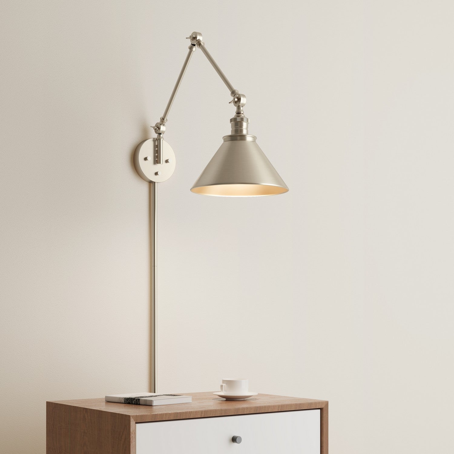 Millennium - 11001-MG - One Light Swing Arm Wall Sconce - Edward - Modern Gold