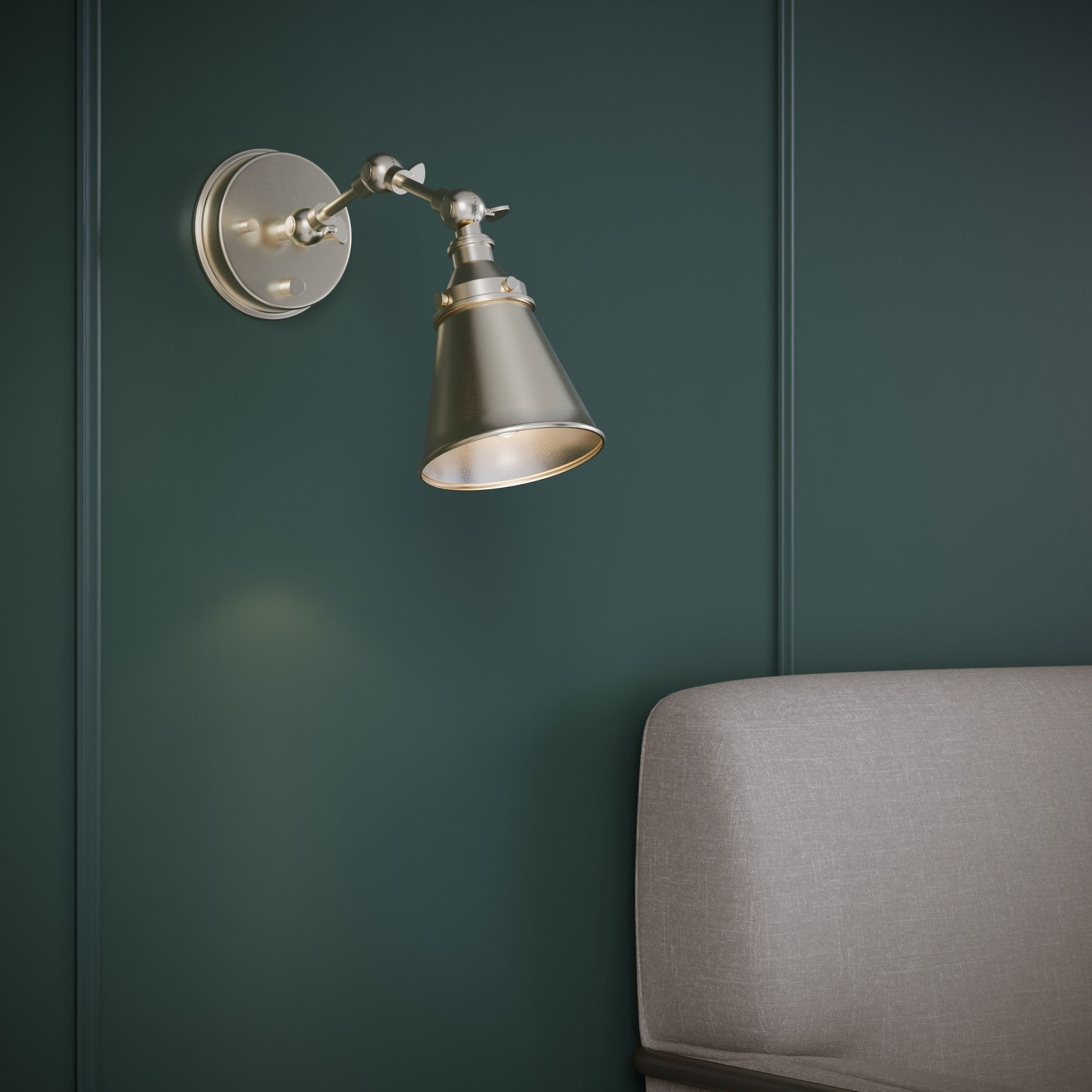 Millennium - 12001-MG - One Light Swing Arm Wall Sconce - Edith - Modern Gold