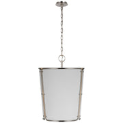 Visual Comfort Signature - S 5647PN-WHT - Three Light Pendant - Hastings - Polished Nickel