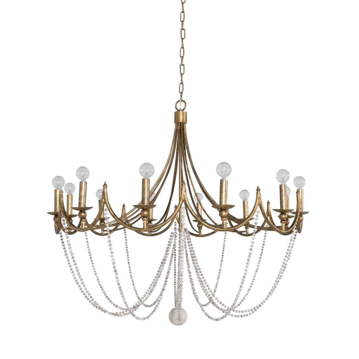 Gabby - SCH-153145 - 12 Light Chandelier - Sandra - Antique Gold/Antique White