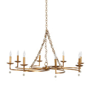 Gabby - SCH-153760 - Eight Light Chandelier - Carrie - Antique Gold/Antique White