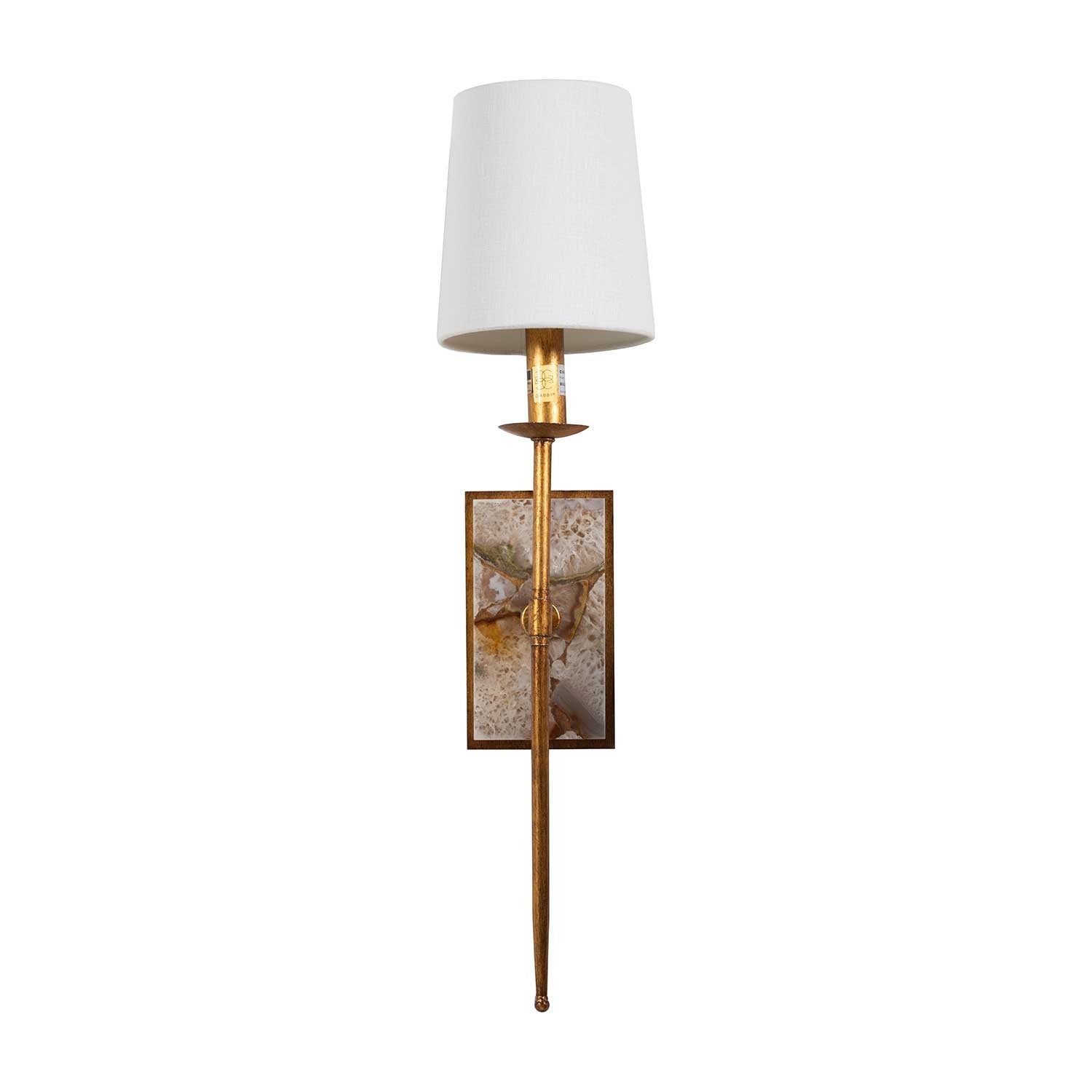 Gabby - SCH-155760 - One Light Wall Sconce - Garnet - Gilded Gold