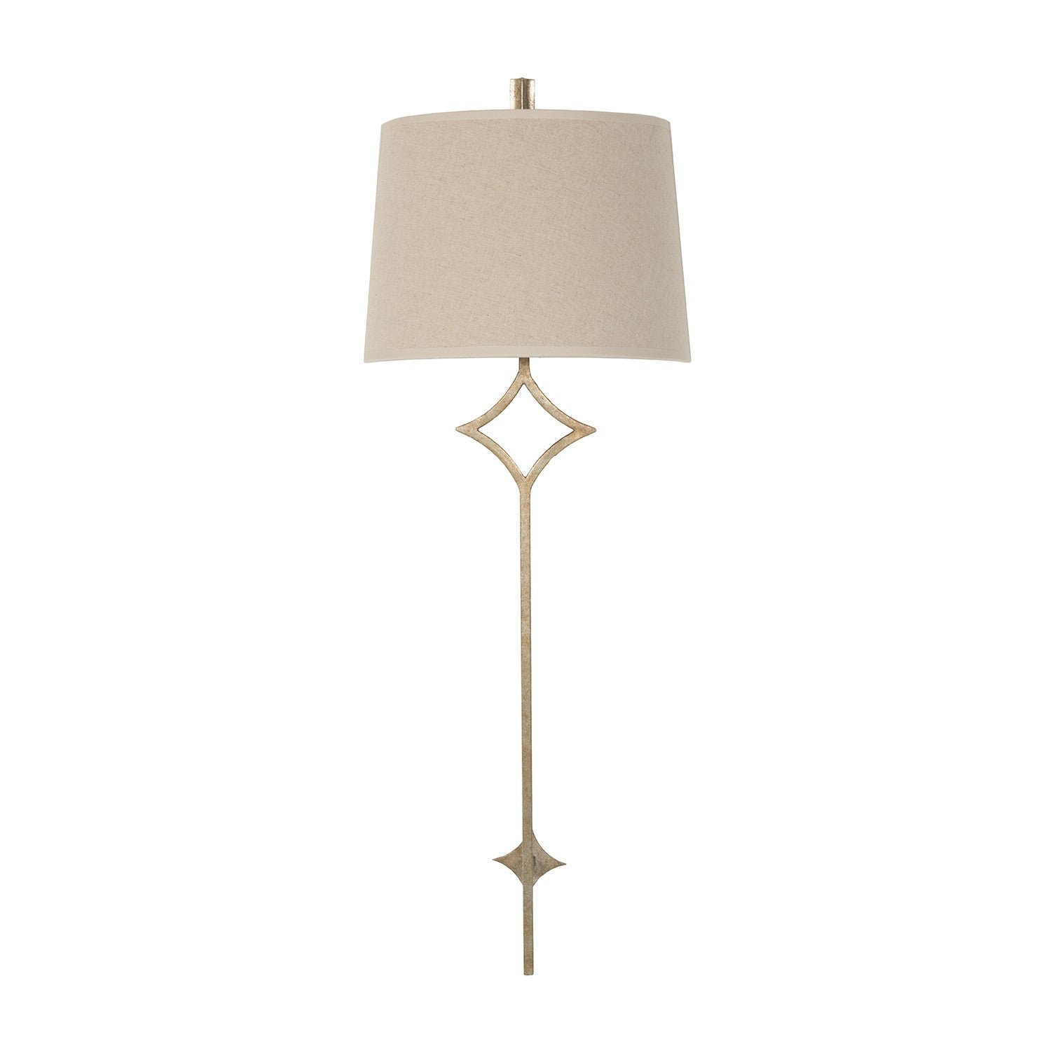 Gabby - SCH-156095 - One Light Wall Sconce - Theresa - Champagne Silver/Cream Linen