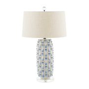 Gabby - SCH-158325 - One Light Table Lamp - Kelly - Blue and White Ceramic/Burnished Bronze