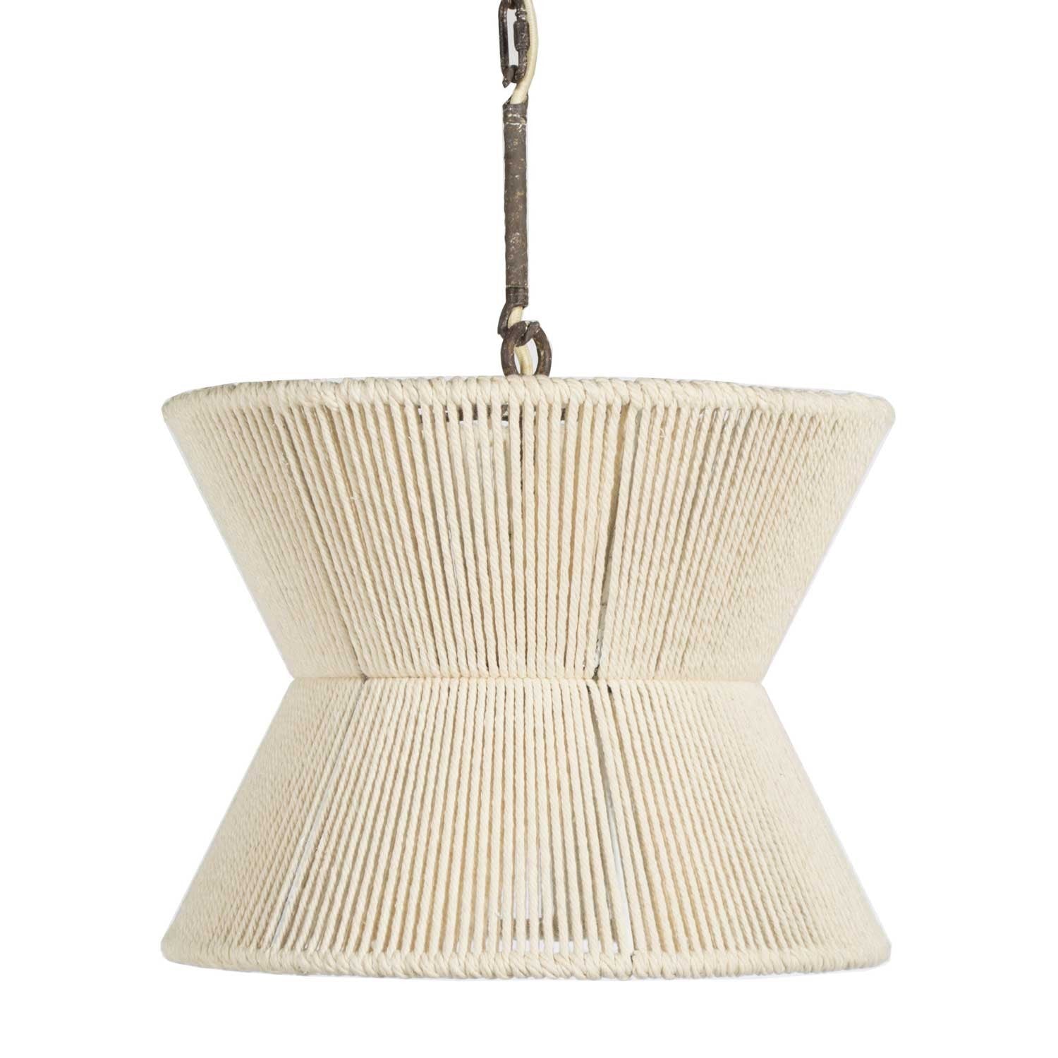 Gabby - SCH-158370 - One Light Pendant - Gordon - White Cotton Rope/Rust