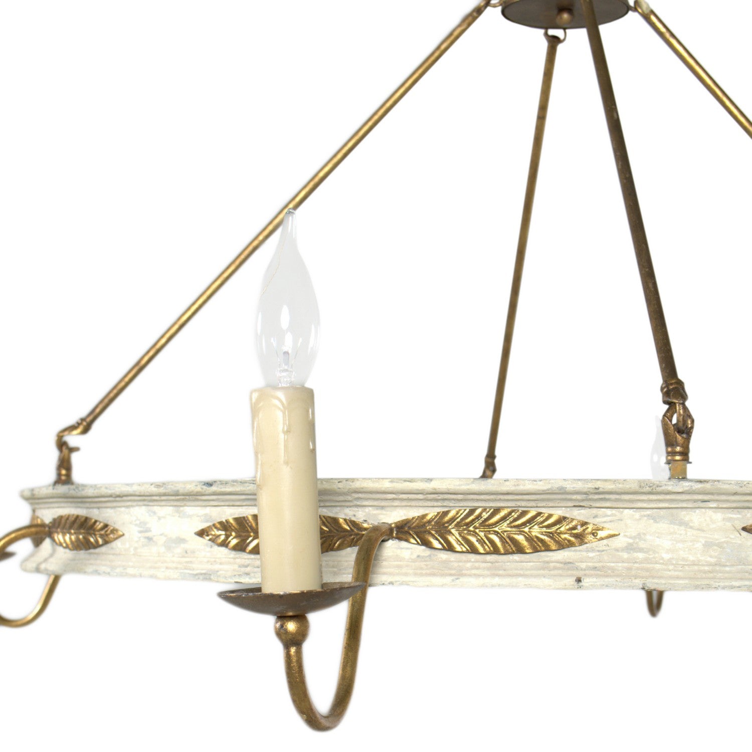 Gabby - SCH-158375 - Eight Light Chandelier - Kayleigh - Antiqued White/Antique Gold Leaf