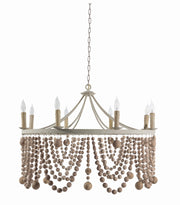 Gabby - SCH-159095 - Eight Light Chandelier - Madeleine - Plaster/Beige Washed Wood