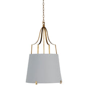 Gabby - SCH-166000 - Two Light Pendant - Arbella - Vintage Gold/White Linen