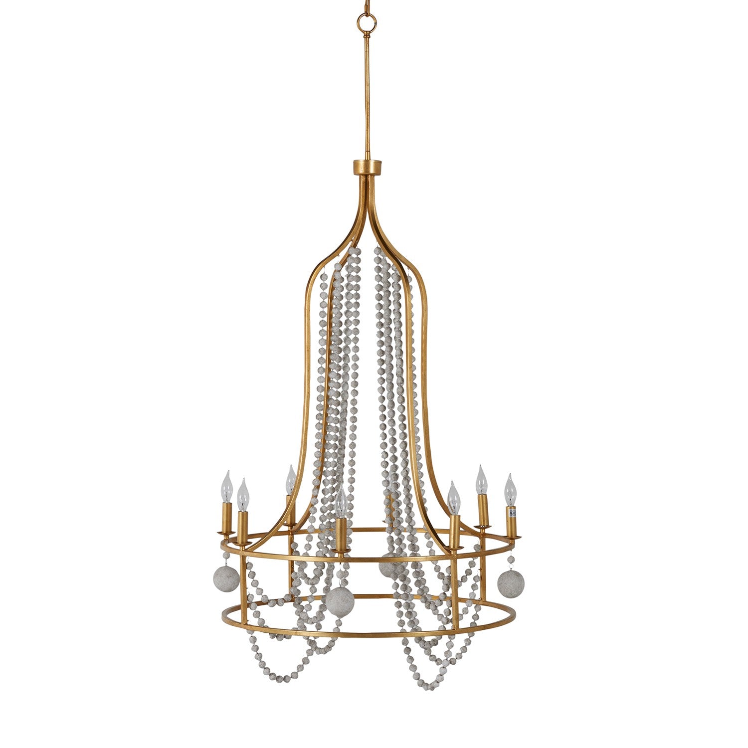 Gabby - SCH-166010 - Eight Light Chandelier - Neville - Vintage Gold/Distressed Ivory