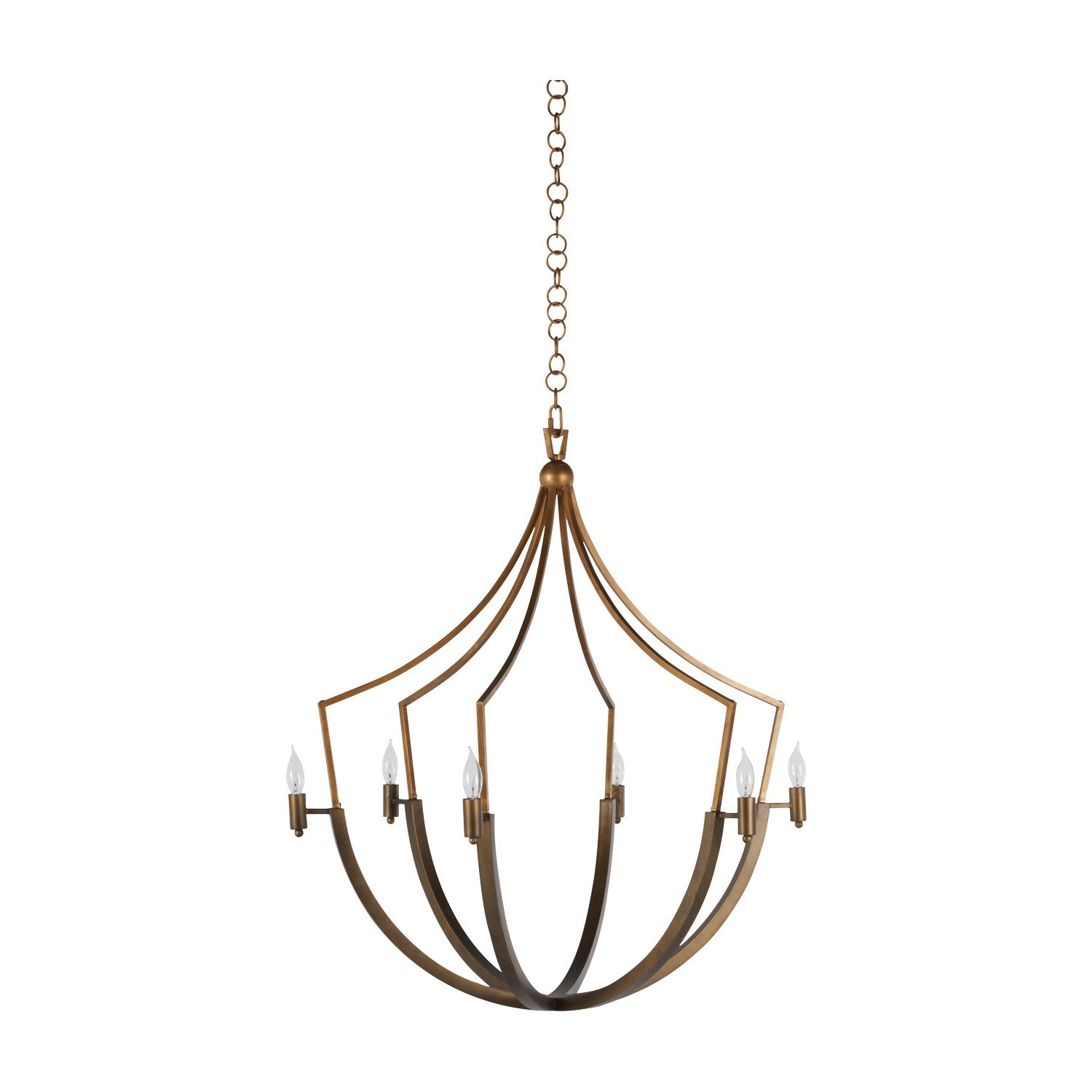 Gabby - SCH-168000 - Six Light Chandelier - Skei - Aged Brass/Clean Antique Gold