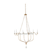 Gabby - SCH-168015 - Six Light Chandelier - Karla - Gilded Gold/Textured White