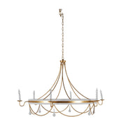 Gabby - SCH-169000 - Six Light Chandelier - Jean - Vintage Gold/Plaster White