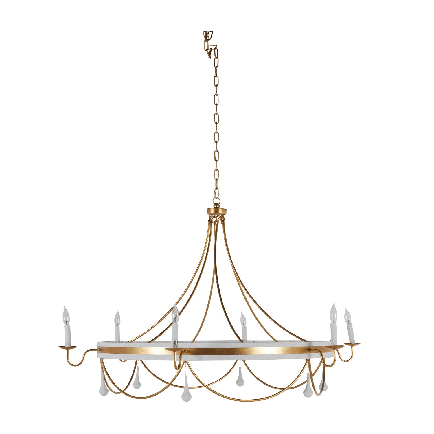 Gabby - SCH-169000 - Six Light Chandelier - Jean - Vintage Gold/Plaster White